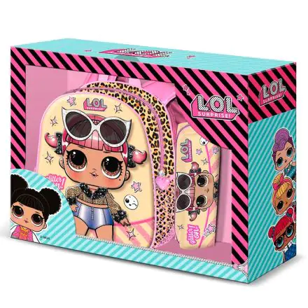 LOL Surprise Glitter 3D táska hátizsák + tolltartó csomag termékfotó