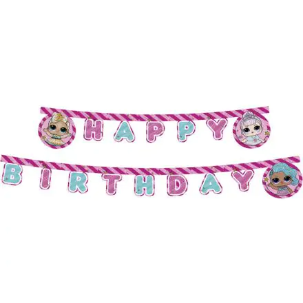 LOL Surprise Glitterati, Happy Birthday felirat 2 m termékfotó