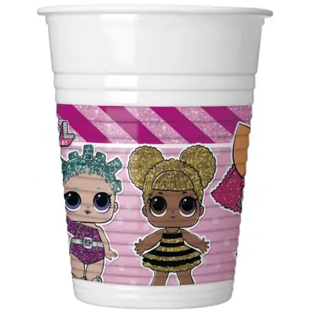 LOL Surprise Glitterati műanyag pohár 8 db-os 200 ml termékfotó