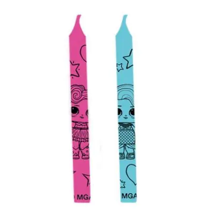 LOL Surprise Glitterati, tortagyertya, gyertya szett 12 db-os termékfotó