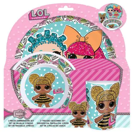 LOL Surprise műanyag étkészlet termékfotó