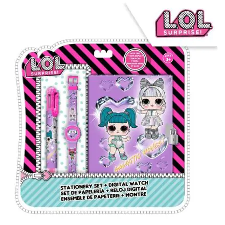 LOL Surprise napló + 6 színű toll + digitális karóra termékfotó
