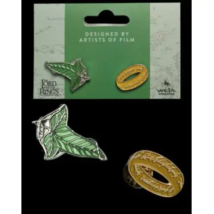 Lord of the Rings Collectors Pins  Elfen Leaf & One Ring kitűző csomag termékfotója