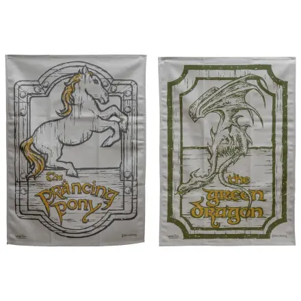 Lord of the Rings Green Dragon & Prancing Pony 2 db-os konyharuha csomag 69 cm  termékfotó