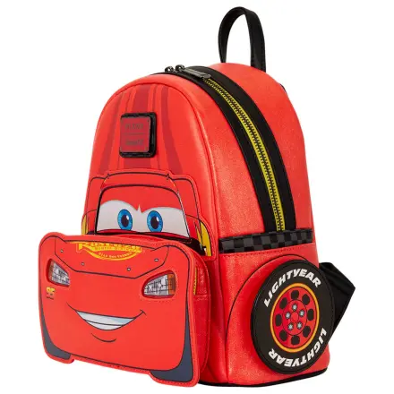 Loungefly Disney Pixar Cars 20th Anniversary Lightning McQueen Metallic Light-Up táska hátizsák 26cm termékfotó