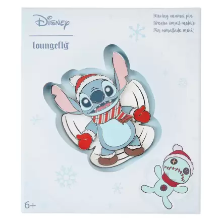 Loungefly Disney Stitch Holiday Snow Angel kitűző termékfotója