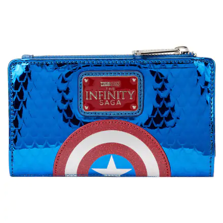 Loungefly Marvel Captain America metallic pénztárca termékfotója