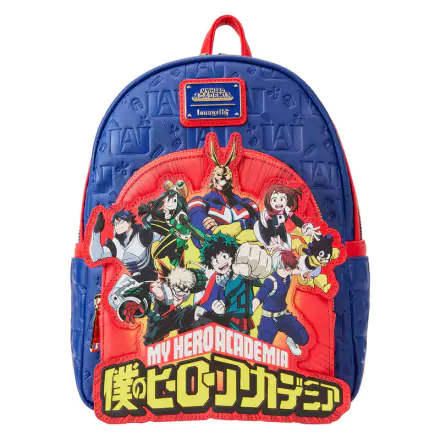 Loungefly My Hero Academia Group Debossed Logo backpack 26cm termékfotója