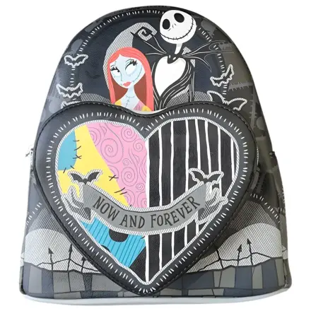 Loungefly The Nightmare Before Christmas Jack & Sally Split Heart táska hátizsák 26cm termékfotó