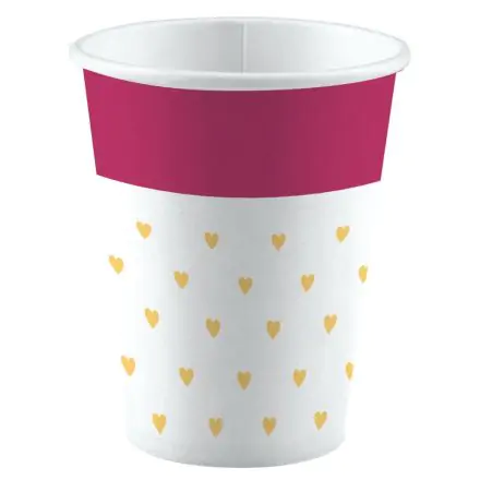 Love papír pohár 8 db-os 250 ml termékfotó