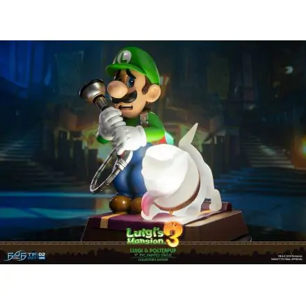 Luigi's Mansion 3 Luigi & Polterpup Collector's Edition PVC szobor figura 23 cm termékfotója