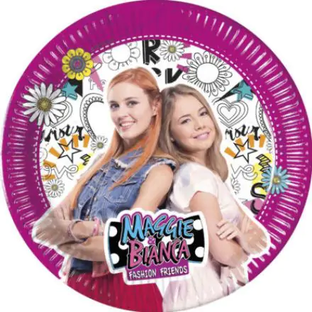 Maggie And Bianca, Maggie és Bianca – Divatból jeles Papírtányér 8 db-os 23 cm termékfotó