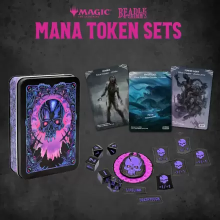 Magic the Gathering Dice and Token Pack Black Mana termékfotója