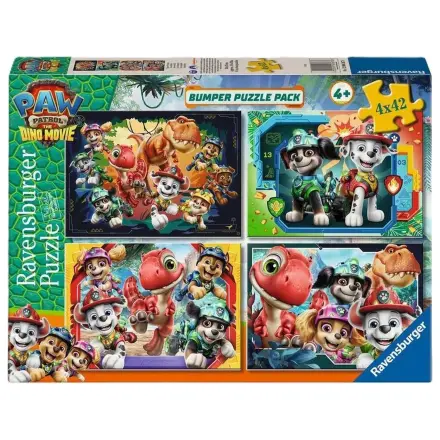 Mancs őrjárat Dino Movie puzzle 4x42db-os termékfotó