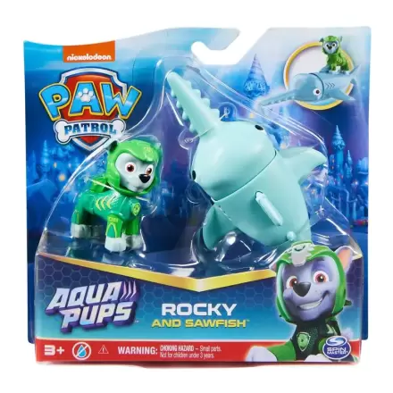 Paw Patrol Rocky Aqua Pups Figur termékfotója