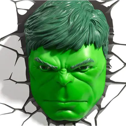 Marvel 3D LED lámpa Hulk Face 3D termékfotója