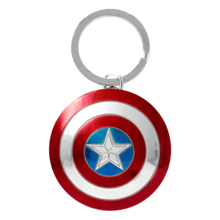 Marvel Amerika Kapitány pajzs fém kulcstartó termékfotója