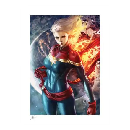 Marvel Art Print Captain Marvel 46 x 61 cm - keretezetlen vászonkép termékfotó