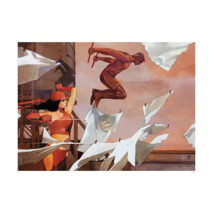 Marvel Art Print Daredevil & Elektra 46 x 61 cm - keretezetlen vászonkép termékfotó