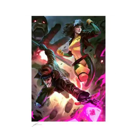 Marvel Art Print Gambit & Rogue 46 x 61 cm - keretezetlen vászonkép termékfotó