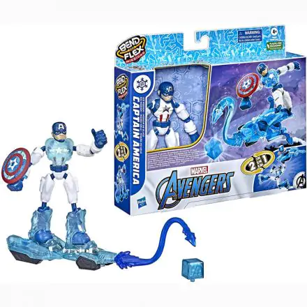 Marvel Bend and Flex Missions Captain America figura 15cm termékfotó
