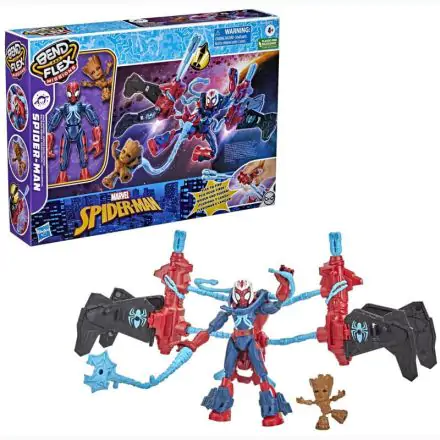Marvel Bend and Flex Missions Spiderman + Groot figura termékfotó