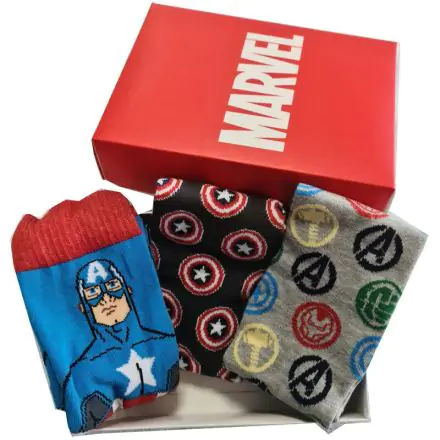 Marvel Bosszúállók 3db-os felnőtt zokni csomag termékfotója