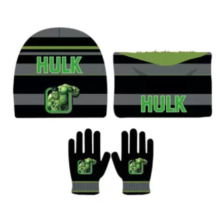 Marvel Bosszúállók Hulk gyerek sapka, sál és kesztyű szett termékfotó
