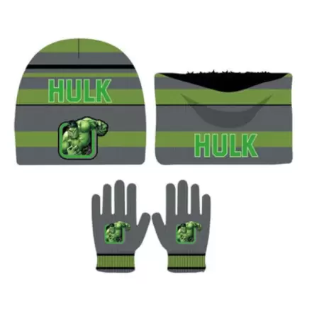 Marvel Bosszúállók Hulk gyerek sapka, sál és kesztyű szett termékfotó
