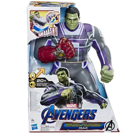 Marvel Bosszúállók Hulk Power Punch figura 35cm spanyol nyelvű termékfotó