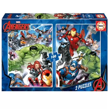 Marvel Bosszúállók puzzle 2x100db-os termékfotó