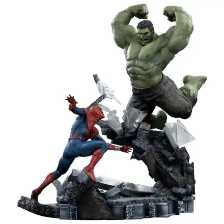 Marvel Comics Art Scale szobor figura 1/10 Spider-Man vs Hulk 38 cm termékfotó
