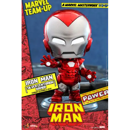 Marvel Comics Cosbaby (S) Mini figura Iron Man (Silver Centurion Armor) 10 cm termékfotó