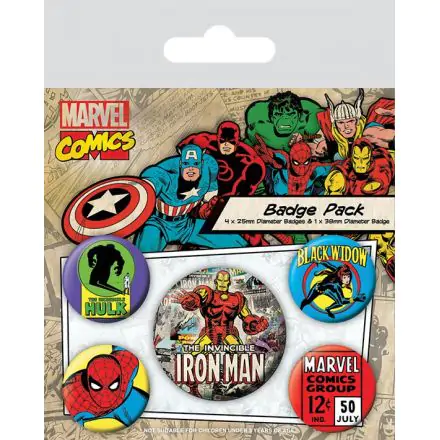 Marvel Comics Iron Man kitűző csomag (5 darab) termékfotója