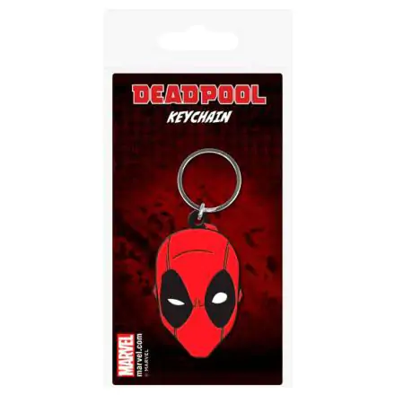 Marvel Comics Gummi-Schlüsselanhänger Deadpool Face 6 cm termékfotója