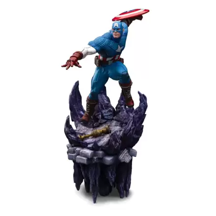 Marvel Deluxe BDS Art Scale 1/10 Captain America szobor figura 34 cm termékfotója