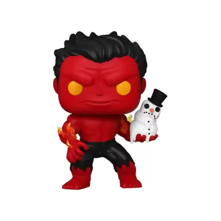 Marvel Funko POP! Vinyl Figure Holiday Red Hulk 9 cm termékfotója