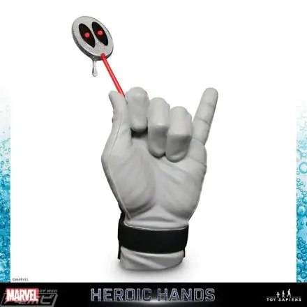 Marvel Heroic Hands Life-Size #3B Deadpool X-Force Costume életnagyságú kéz szobor figura 25 cm termékfotója