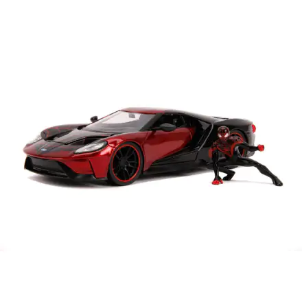 Marvel Hollywood Rides Diecast Model 1/24 2017 Ford GT és Miles Morales figura termékfotó