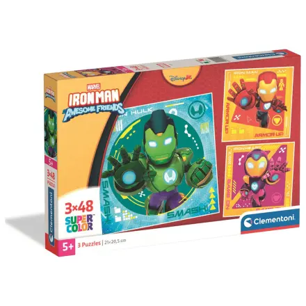 Marvel Iron Man And His Awesome Square puzzle 3x48db-os termékfotó