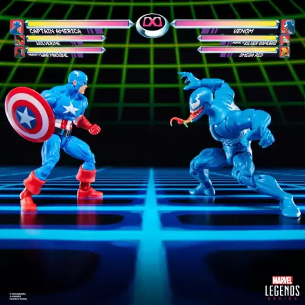 Marvel Legends Gamerverse Amerika Kapitány vs. Venom 2 db-os akciófigura csomag 15 cm termékfotó