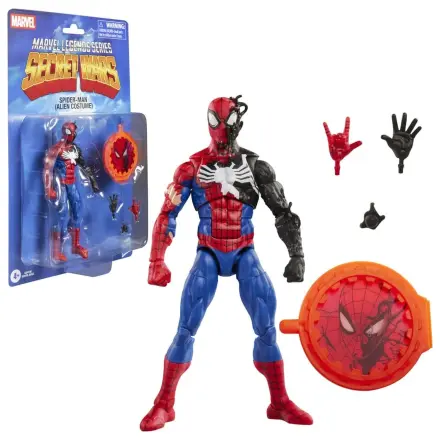 Marvel Legends Series Secret Wars Spiderman Alien Costume figura 15cm termékfotó