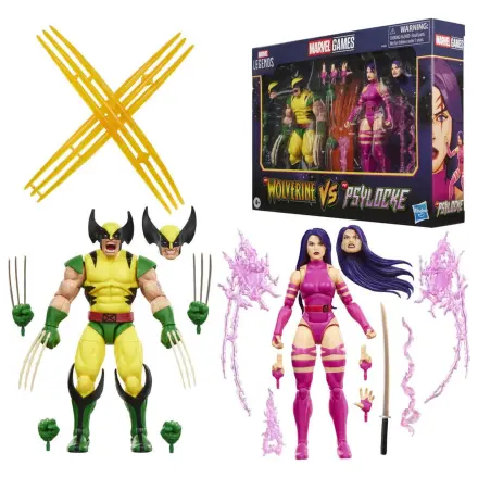 Marvel Legends Series Wolverine Vs Psylocke 2db-os figura csomag 15cm termékfotó