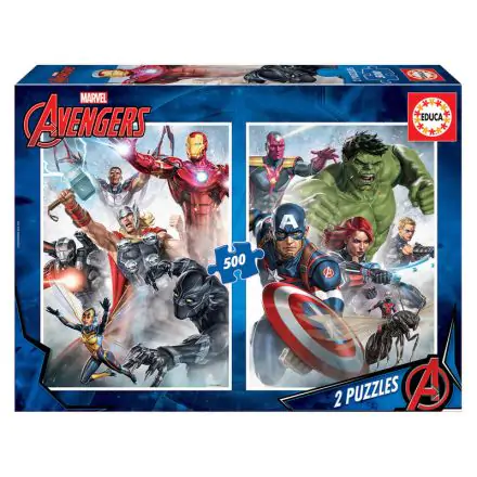 Marvel Avengers puzzle 2x500db-os termékfotója
