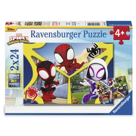 Marvel Spidey Amazing Friends puzzle 2x24db-os termékfotó