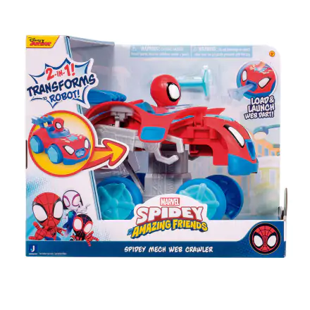 Marvel Spidey Amazing Friends Spidey Mech Web Crawler jármű termékfotó