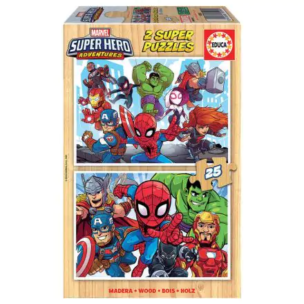 Marvel Super Hero Adventures fa puzzle 2x25db-os termékfotó