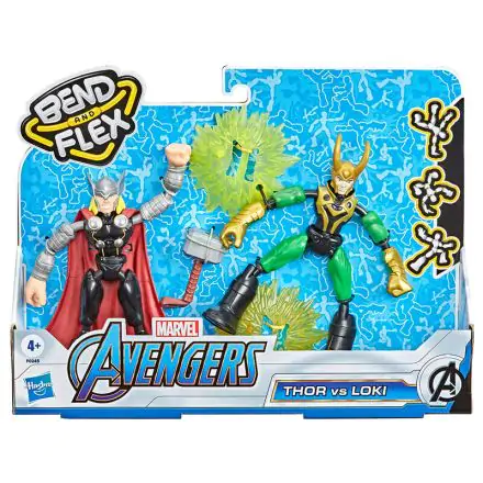 Marvel Thor vs Loki Bend és Flex 2db-os figura csomag 15cm termékfotó