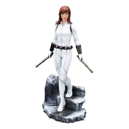 Marvel Universe ARTFX Premier 1/10 Black Widow White Costume Limitált kiadás PVC szobor figura 21 cm termékfotó