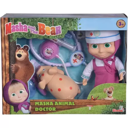Masha and Bear Masha veterinay játék baba 23cm termékfotó